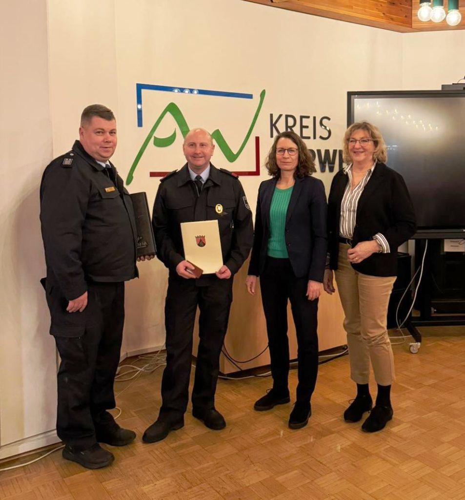 Ehrung für Stephan Bauer / Einheit Unkelbach